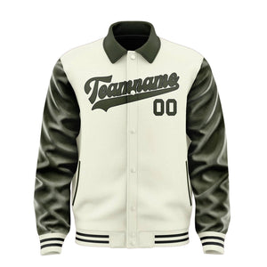 Custom Cream Olive Jacket