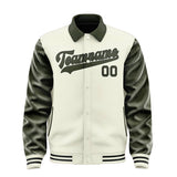 Custom Cream Olive Jacket