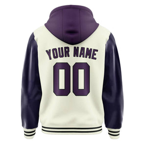 Custom Cream Purple Jacket