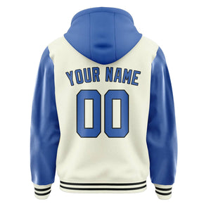 Custom Cream Sky Blue Jacket
