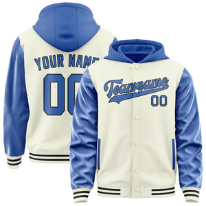 Custom Cream Sky Blue Jacket