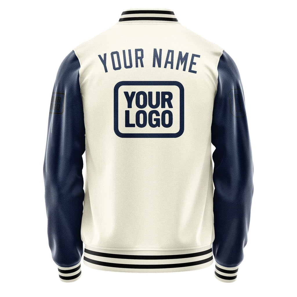 Custom Cream Blue Jacket JA030310031717101017