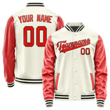 Custom Cream Orange Red Jacket
