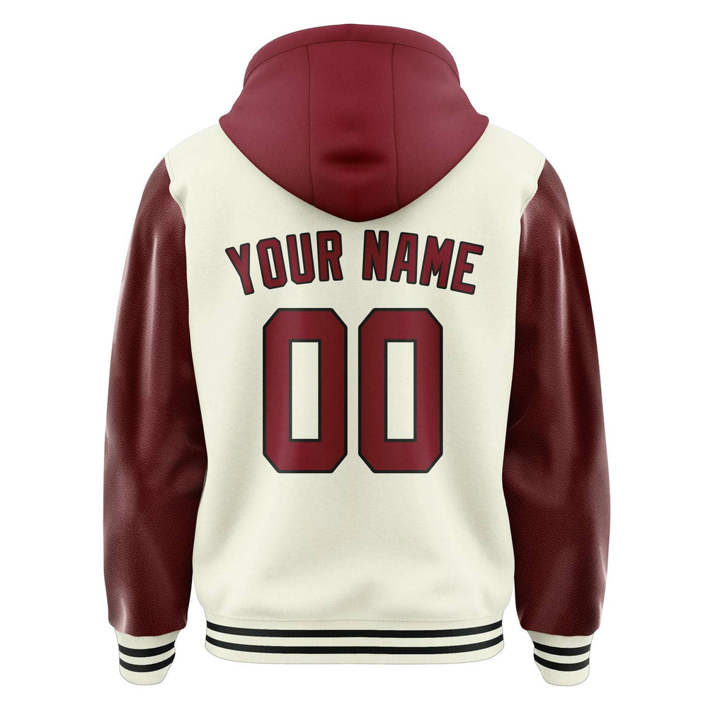 Custom Cream Crimson Red Jacket
