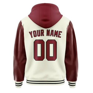 Custom Cream Crimson Red Jacket