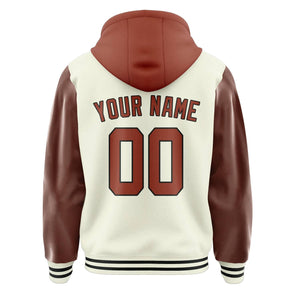 Custom Cream Coral Red Jacket