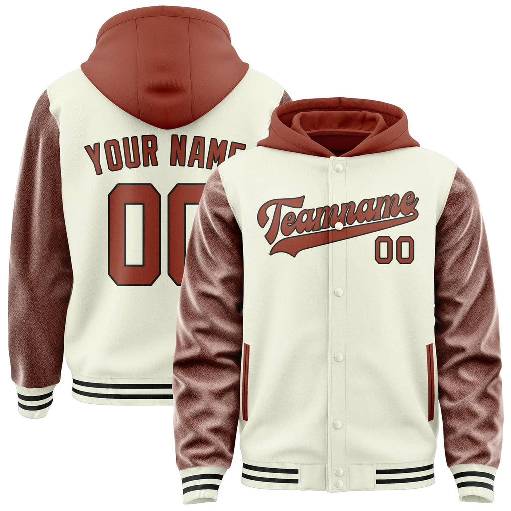 Custom Cream Coral Red Jacket