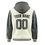 Custom Cream Dark Grey Jacket