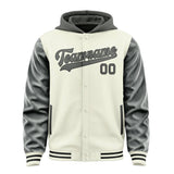 Custom Cream Dark Grey Jacket