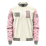 Custom Cream Light Pink Jacket JA030321031717212117