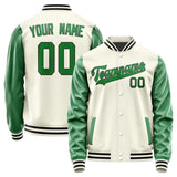 Custom Cream Emerald Green Jacket
