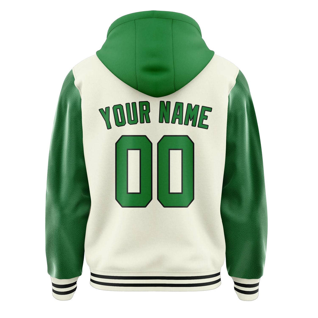 Custom Cream Emerald Green Jacket