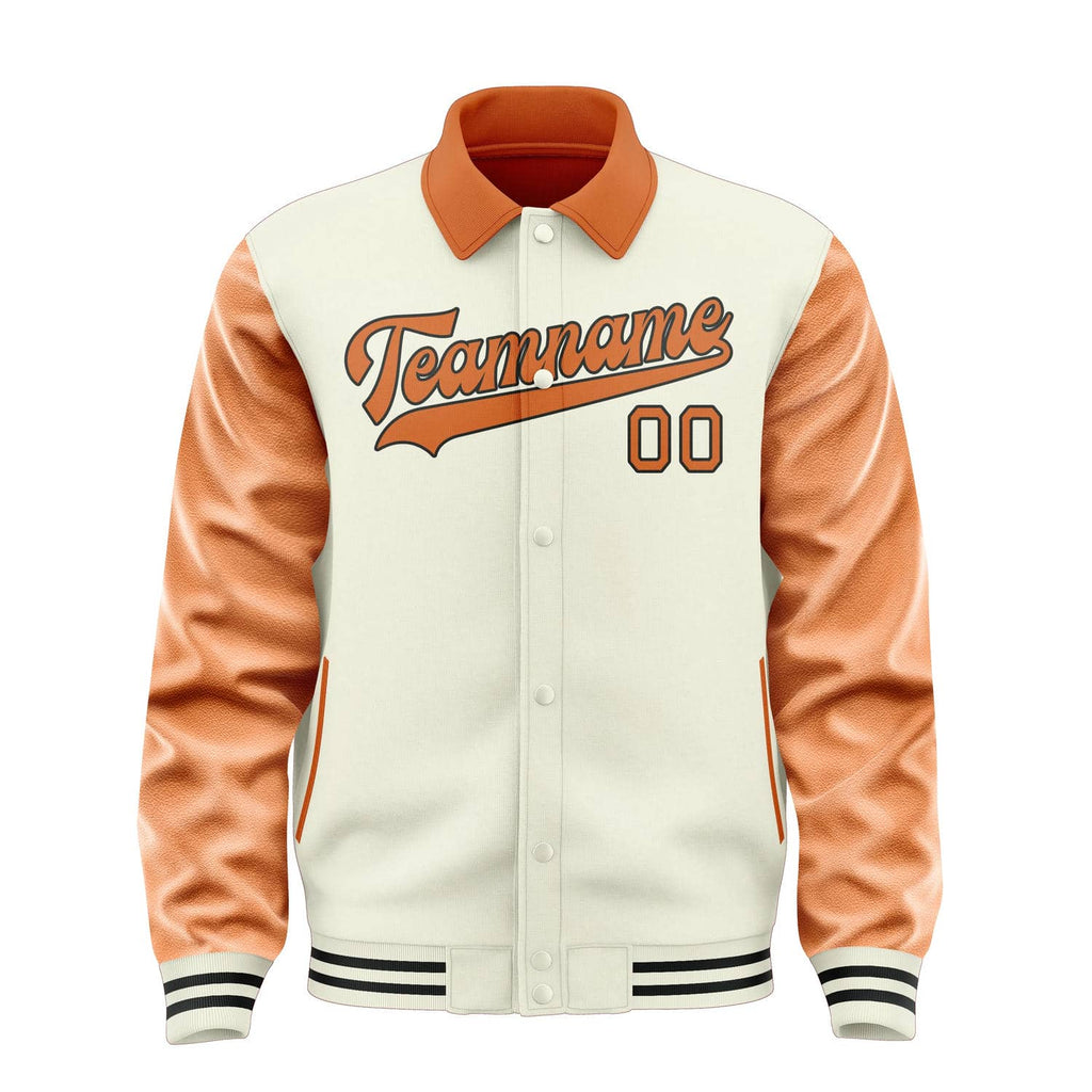Custom Cream Orange Jacket