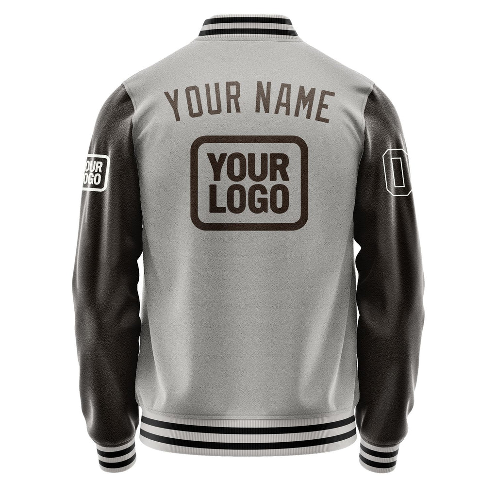 Custom Gray Brown Jacket JA040401041718010118
