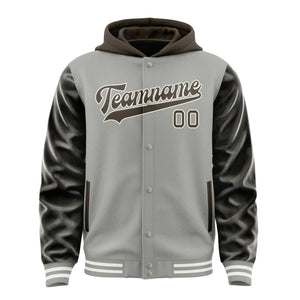 Custom Gray Brown Jacket