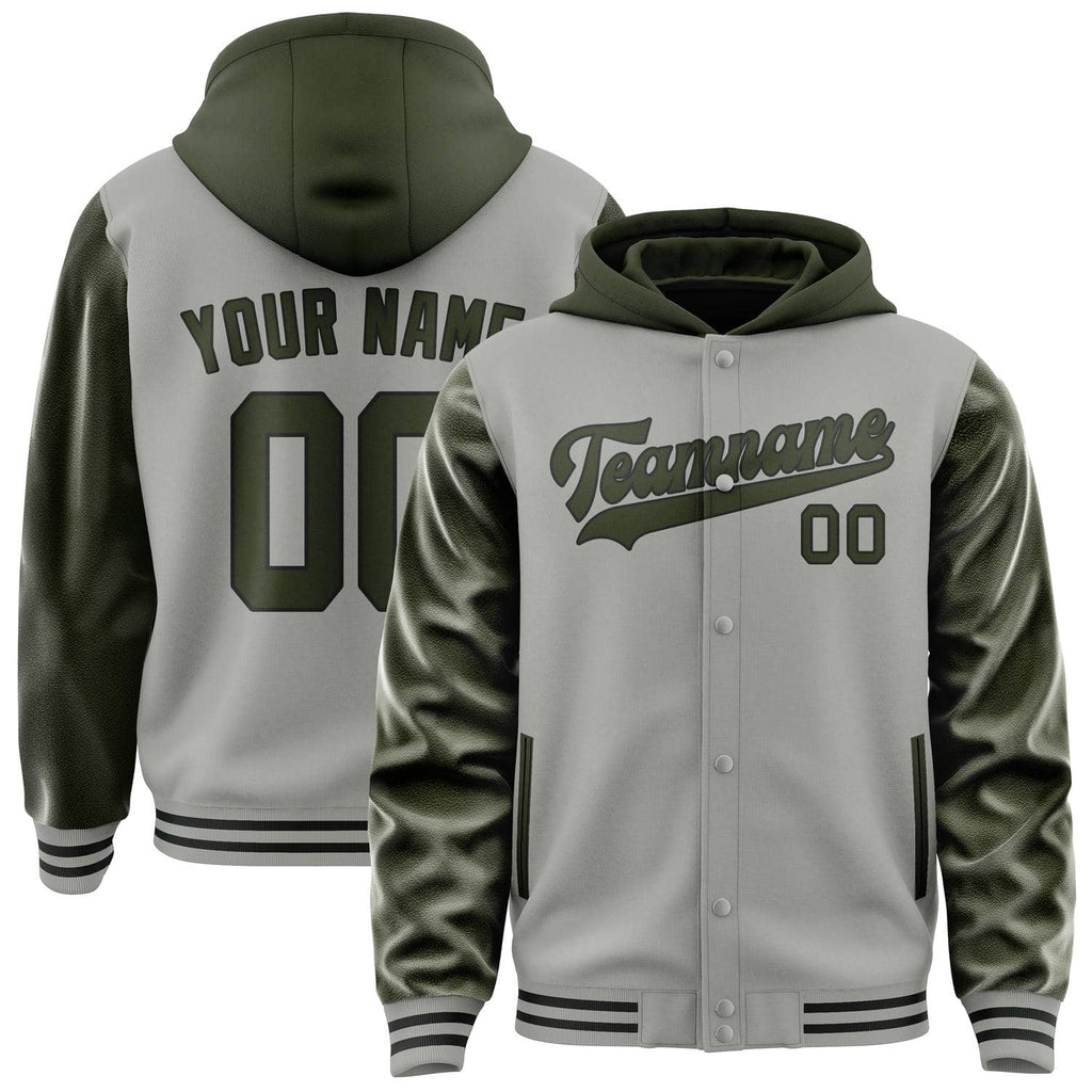Custom Gray Olive Jacket