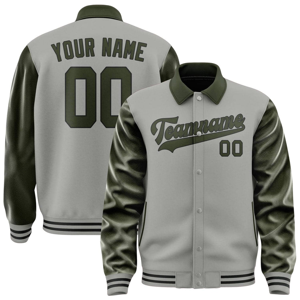 Custom Gray Olive Jacket