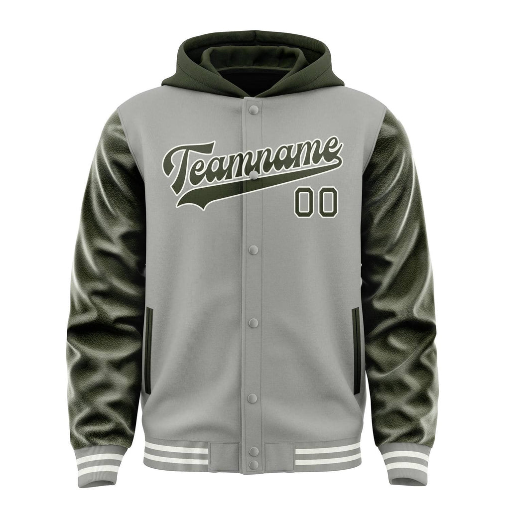 Custom Gray Olive Jacket