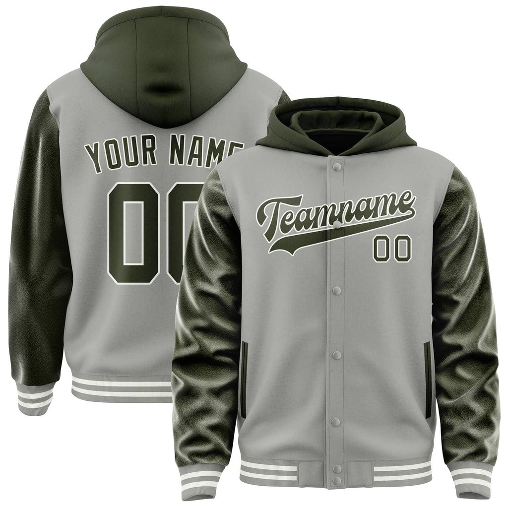 Custom Gray Olive Jacket