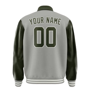 Custom Gray Olive Jacket