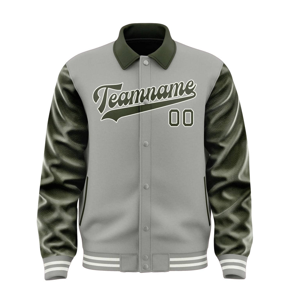 Custom Gray Olive Jacket