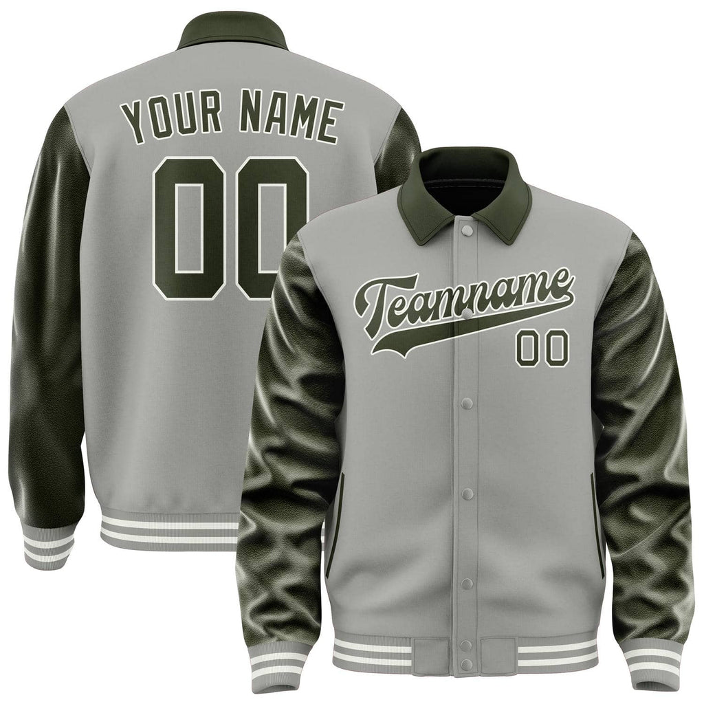 Custom Gray Olive Jacket