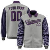 Custom Gray Purple Jacket
