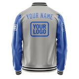 Custom Gray Sky Blue Jacket JA040409041718090918