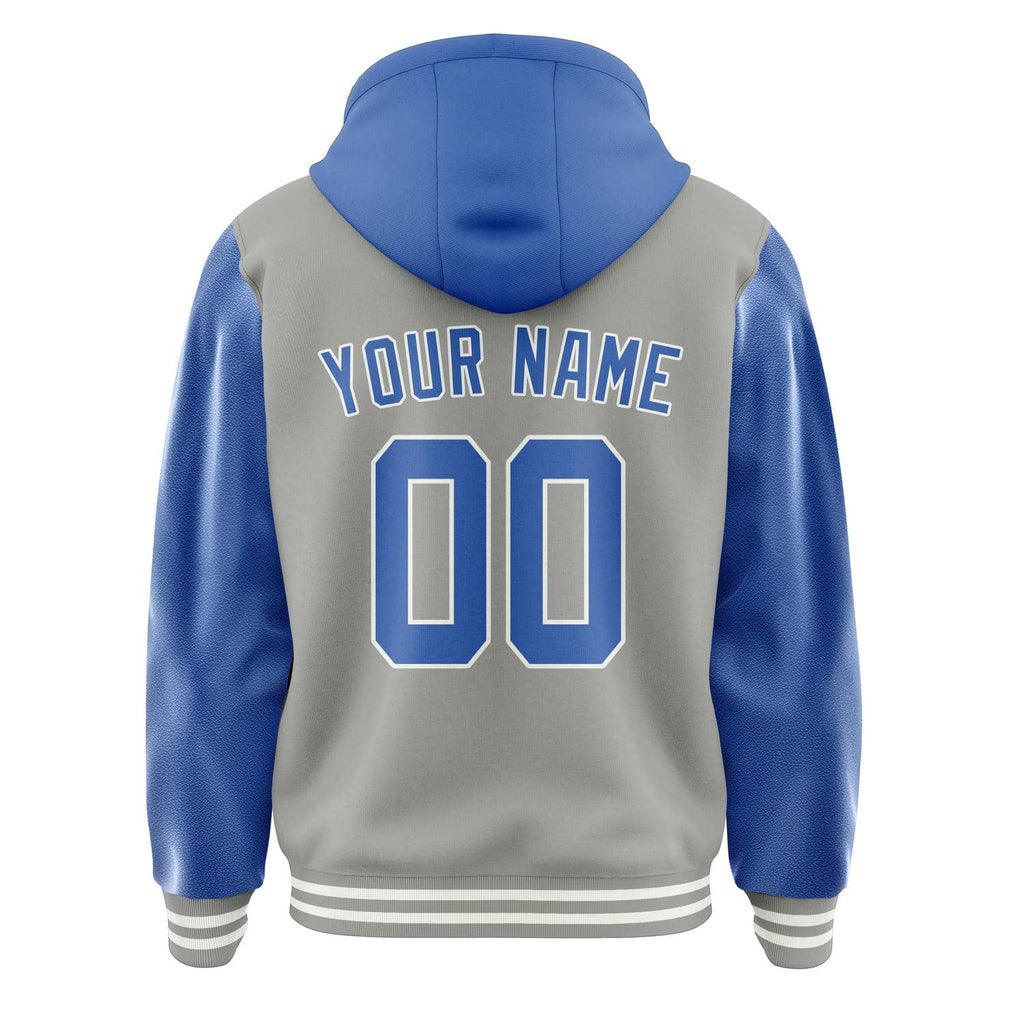 Custom Gray Sky Blue Jacket