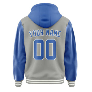 Custom Gray Sky Blue Jacket