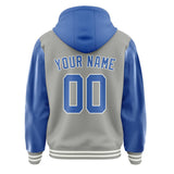 Custom Gray Sky Blue Jacket