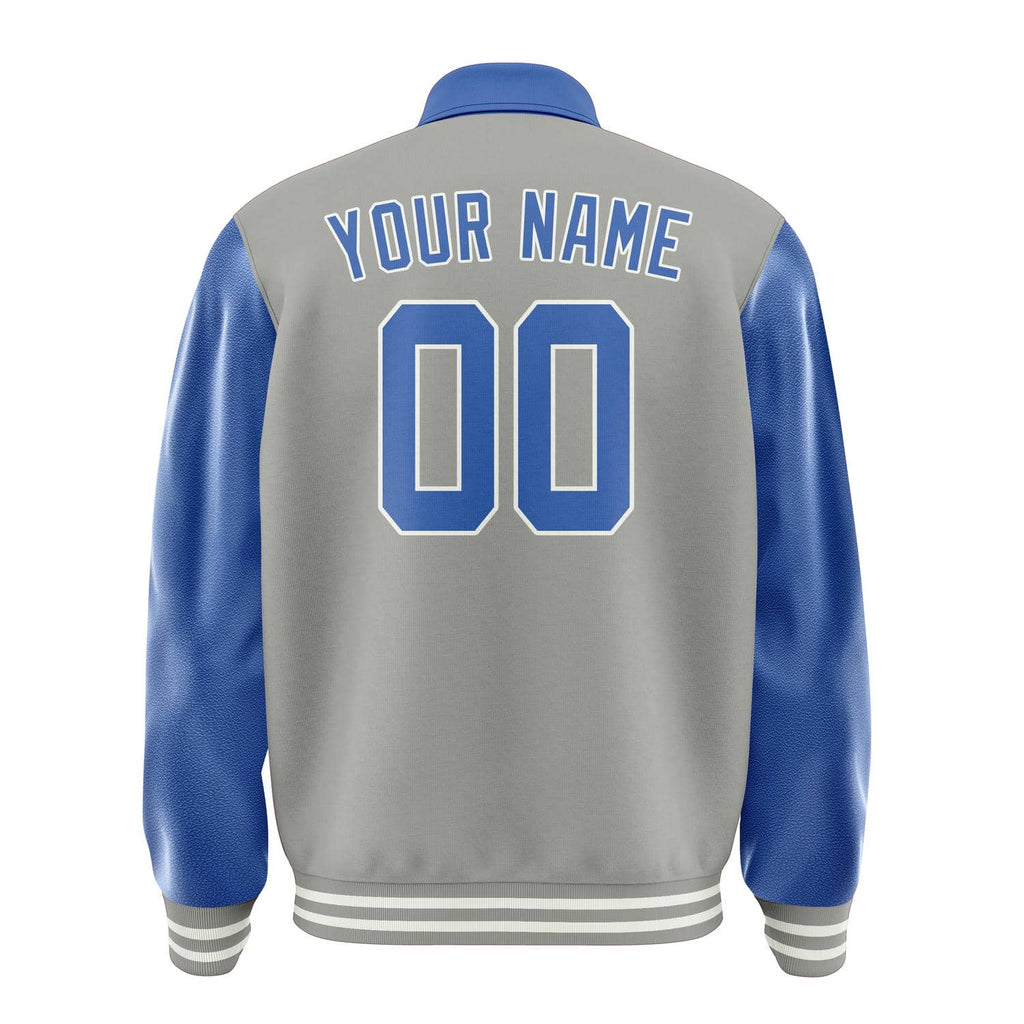 Custom Gray Sky Blue Jacket