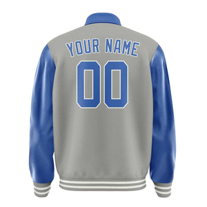 Custom Gray Sky Blue Jacket
