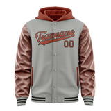 Custom Gray Coral Red Jacket