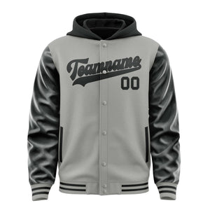 Custom Gray Black Jacket