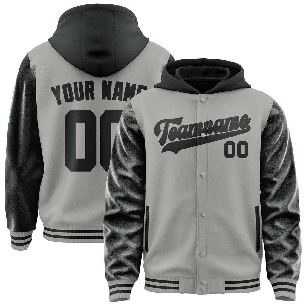 Custom Gray Black Jacket
