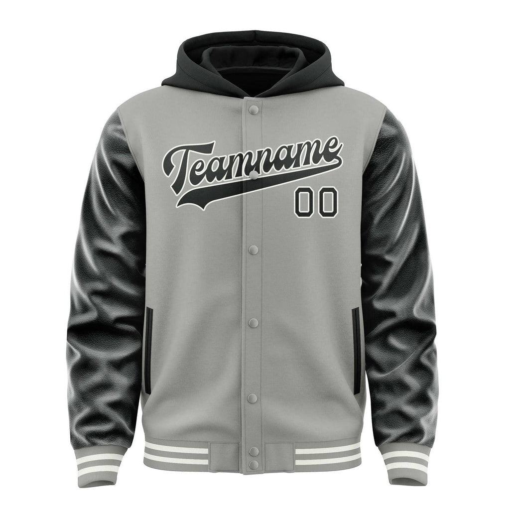 Custom Gray Black Jacket