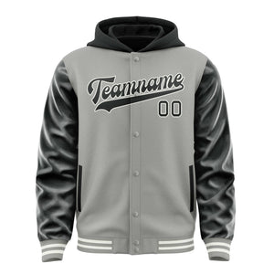 Custom Gray Black Jacket