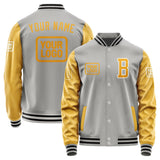 Custom Gray Yellow Jacket