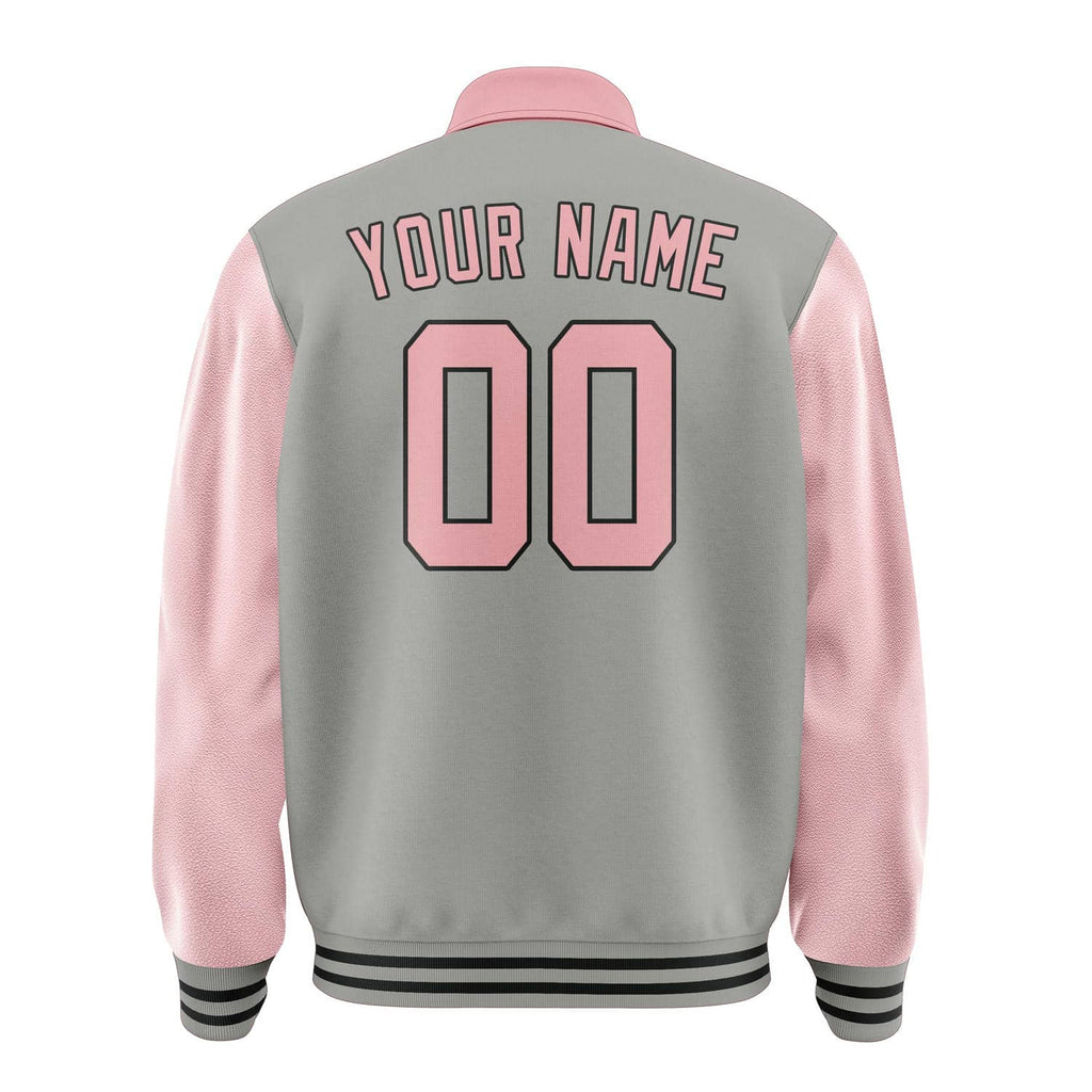 Custom Gray Light Pink Jacket