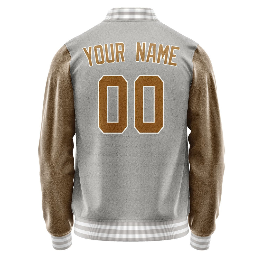 Custom Gray Khaki Jacket JA0404220418B31822