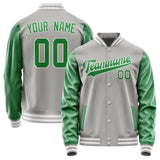Custom Gray Emerald Green Jacket