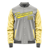 Custom Gray Light Yellow Jacket JA0404260417B31726