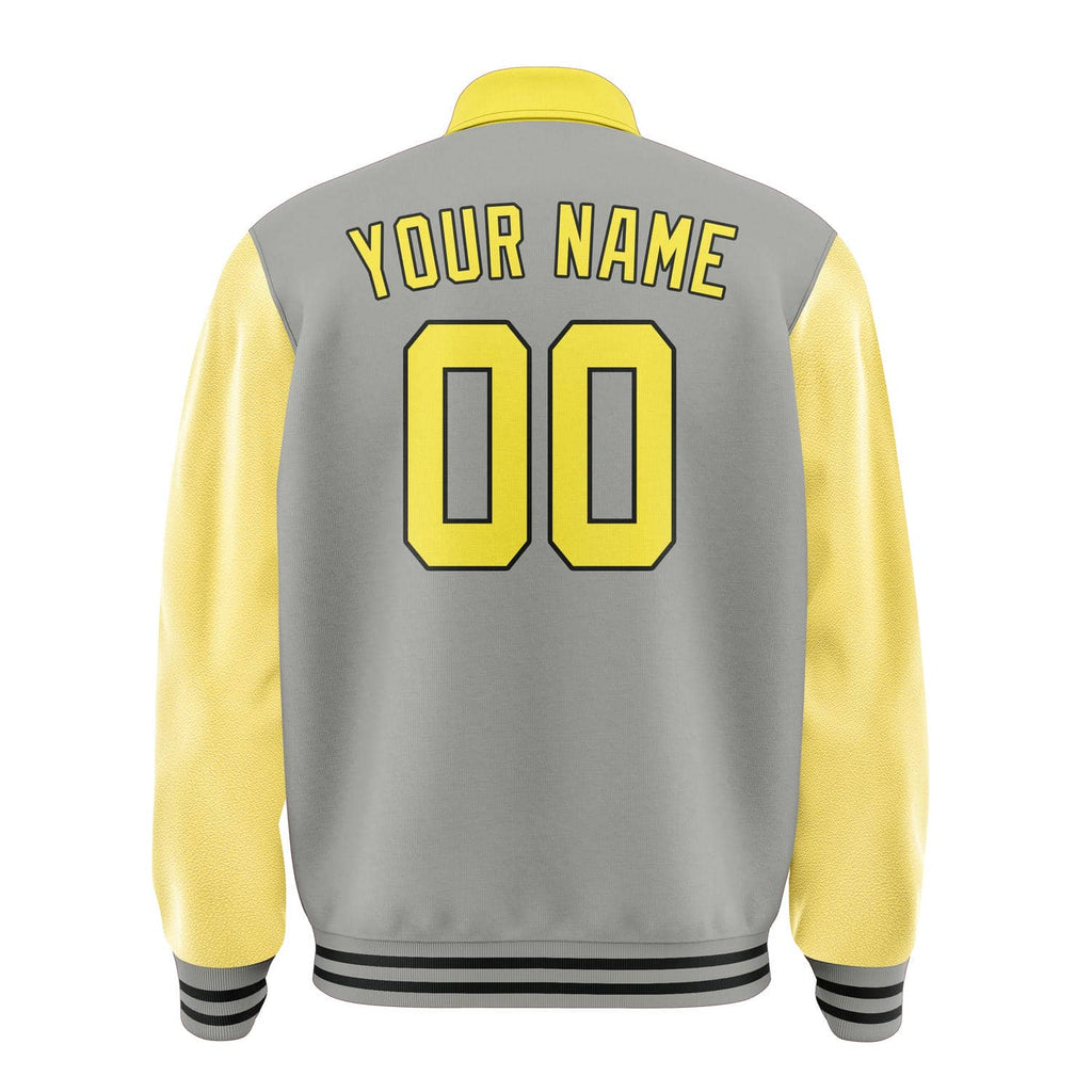 Custom Gray Light Yellow Jacket