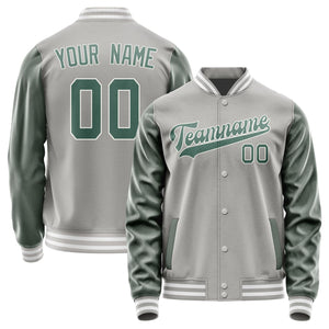 Custom Gray Blue Green Jacket JA0404270418B31827