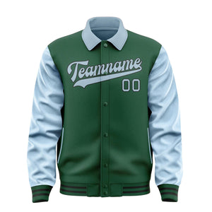 Custom Green Light Blue Jacket
