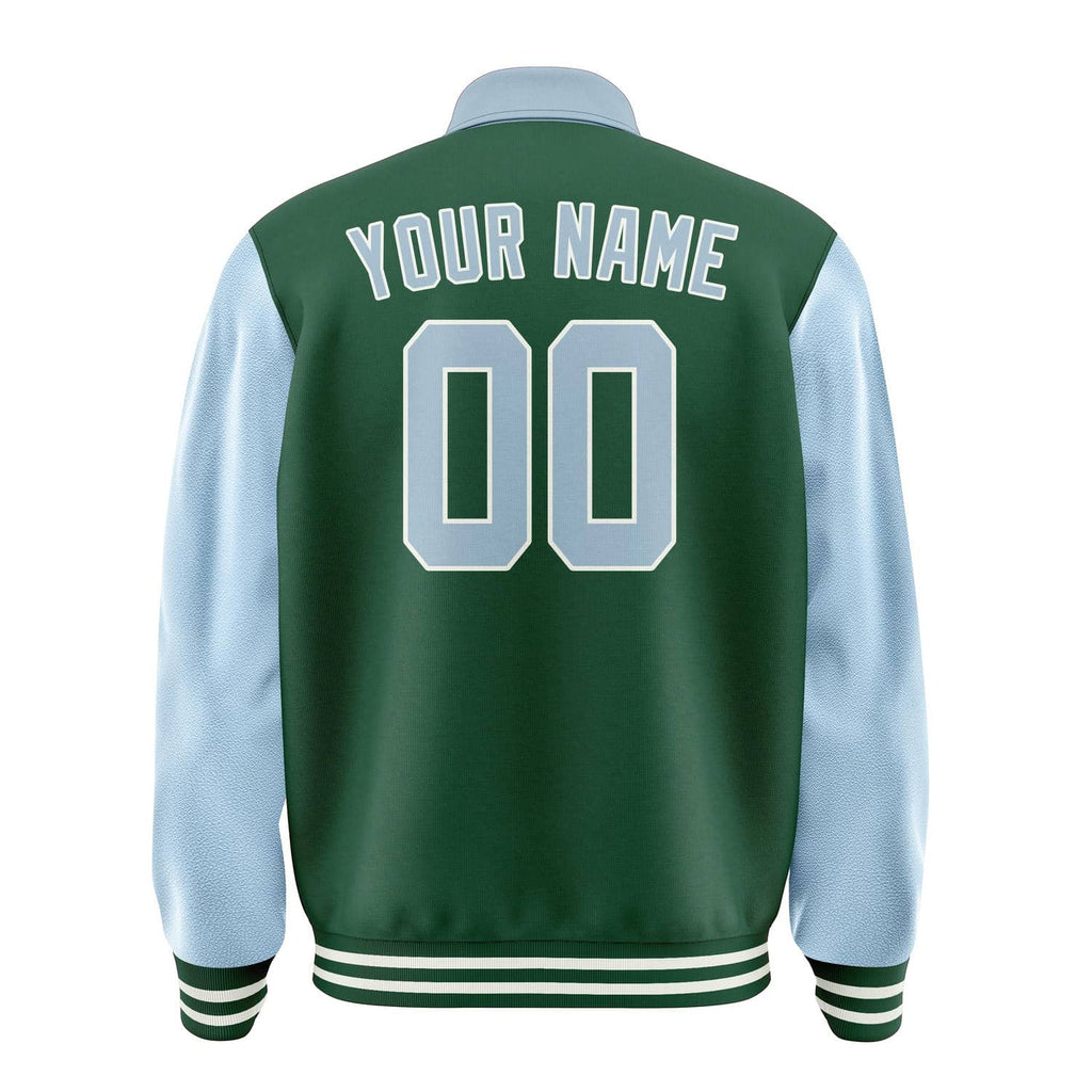 Custom Green Light Blue Jacket