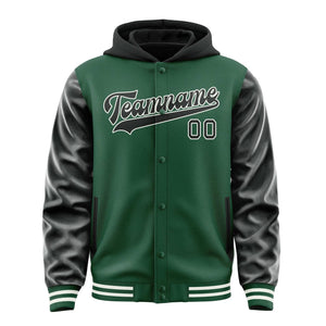 Custom Green Black Jacket