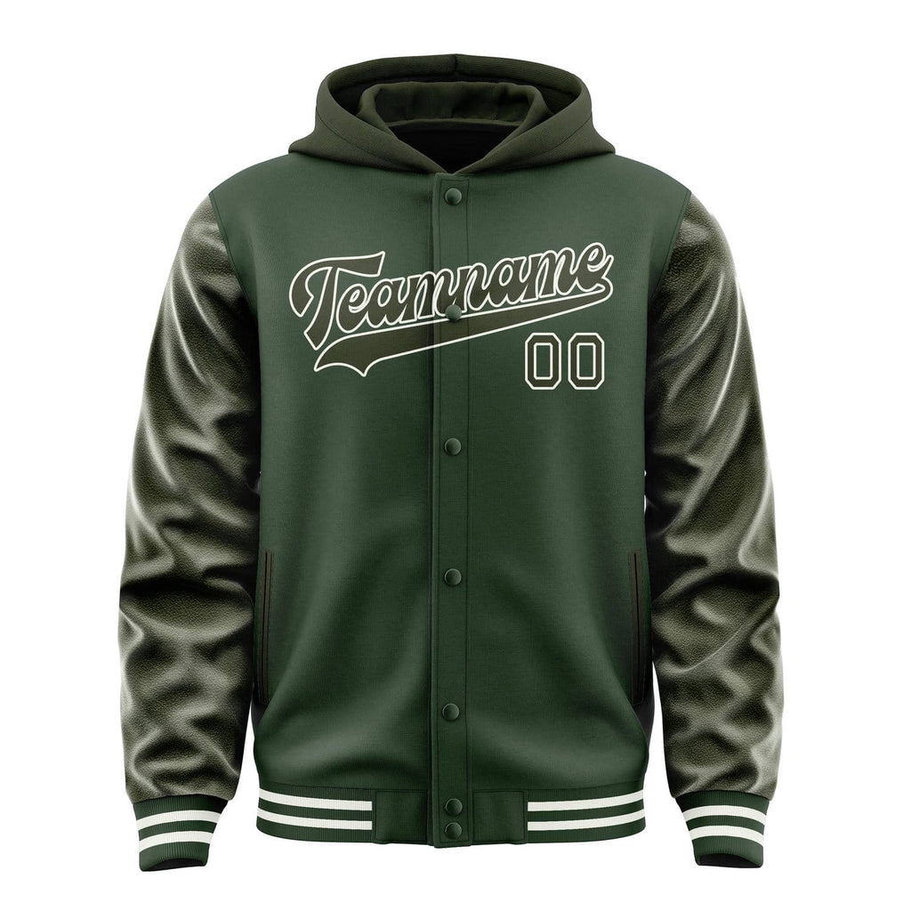 Custom Dark Green Olive Jacket
