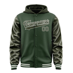 Custom Dark Green Olive Jacket